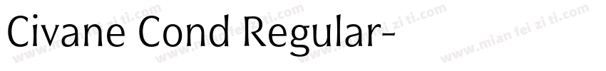 Civane Cond Regular字体转换